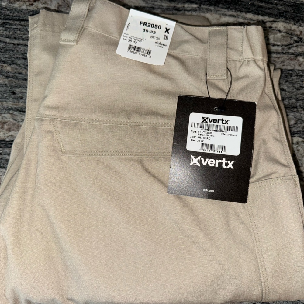 Vertex Beige Tactical Pants 35x32